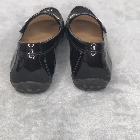 Vaneli Brown Shimmer Leather Driving Loafer Womens Size 7.5 A - Picture 8 of 12